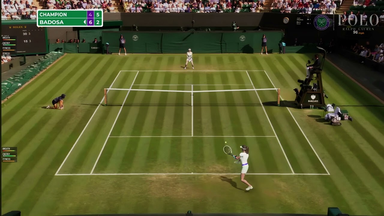 The tension of a Wimbledon Match on Tennis Elbow 4 