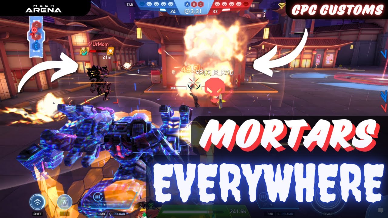 MORTARS Were Everywhere on the Battlefield | Mech Arena | CPC Customs