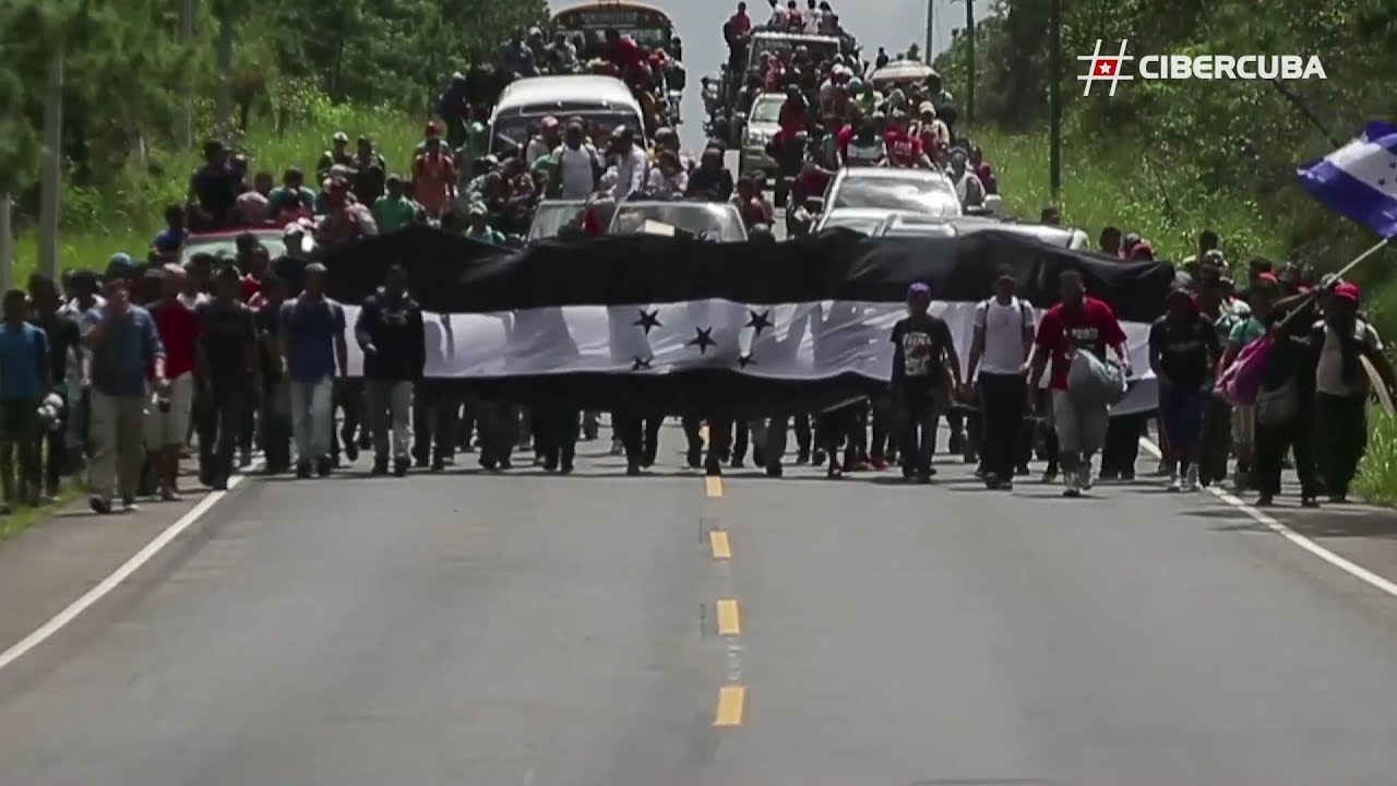 Caravana de migrantes hondureños ingresa a Guatemala