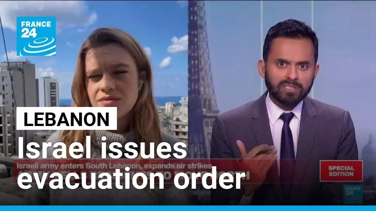 Broadest evacuation order for Lebanon issued by Israeli army • FRANCE 24 English