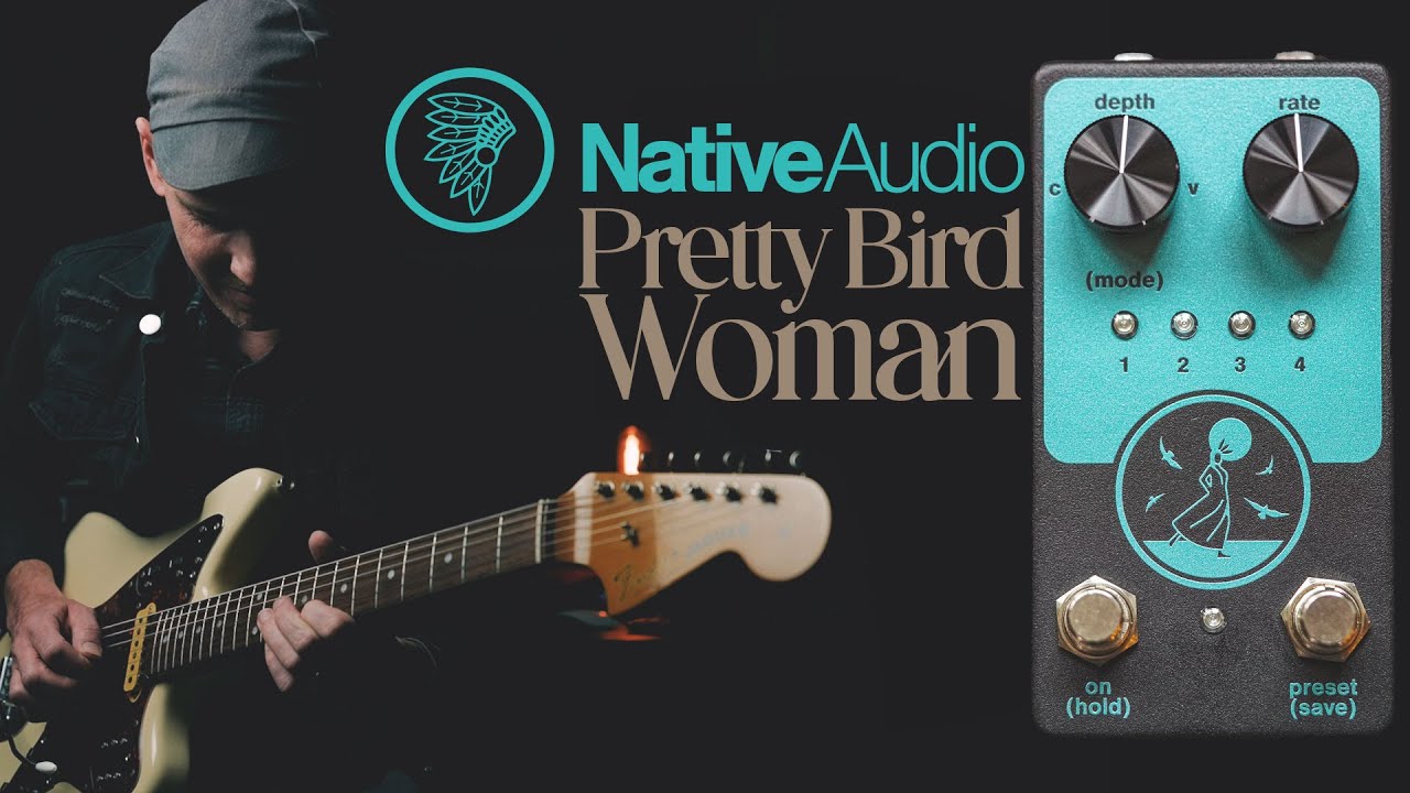 Demos in the Dark // Native Audio Pretty Bird Woman // Guitar Pedal Demo