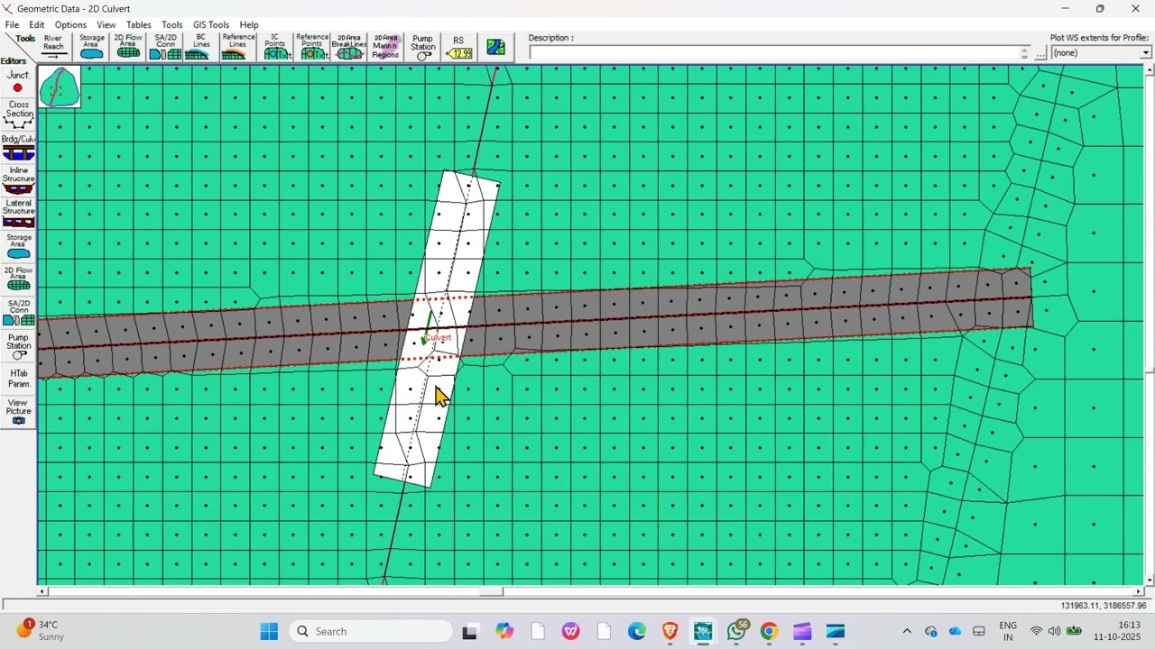 2D Flood Modeling with 2D Culvert in HEC-RAS
