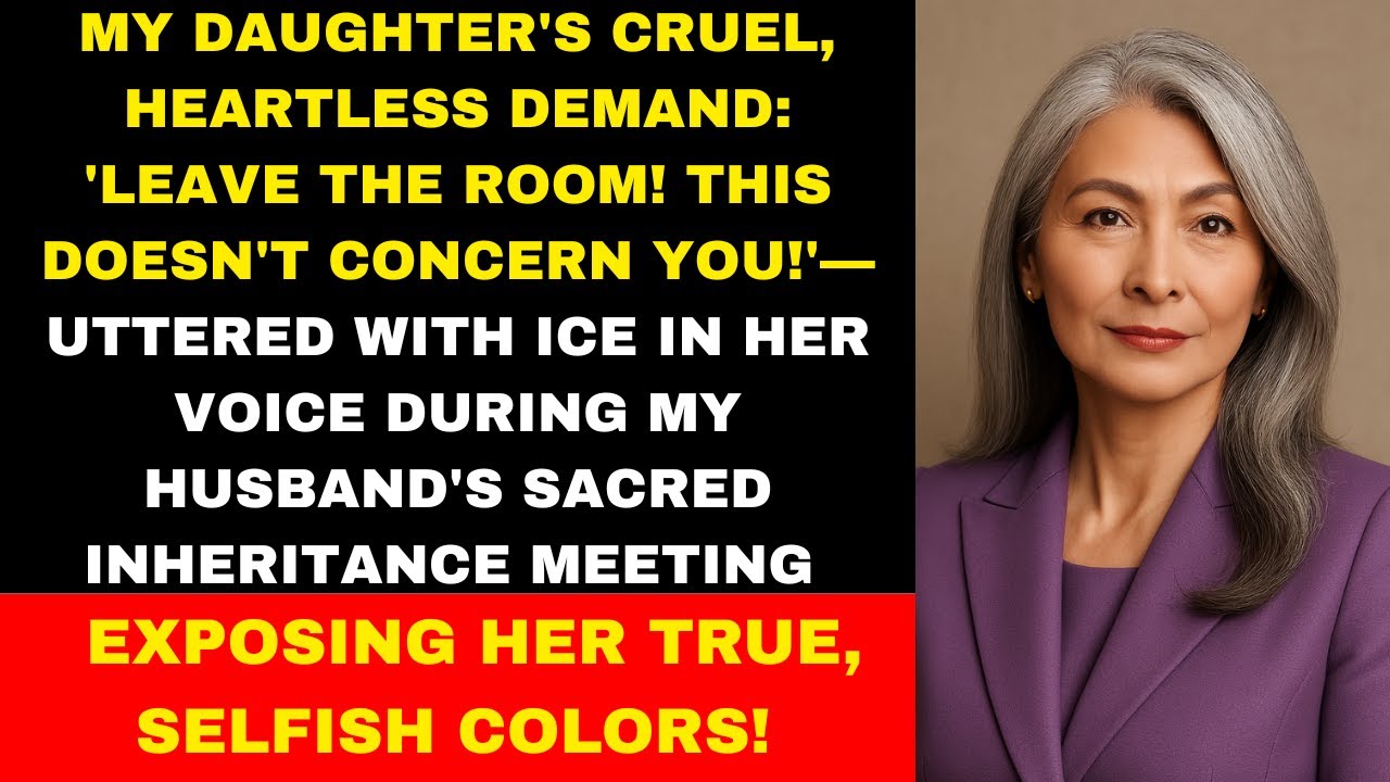 INHERITANCE SHOCKER: MY OWN DAUGHTER KICKED ME OUT OF THE MEETING&mdash;'THIS DOESN'T CONCERN YOU!