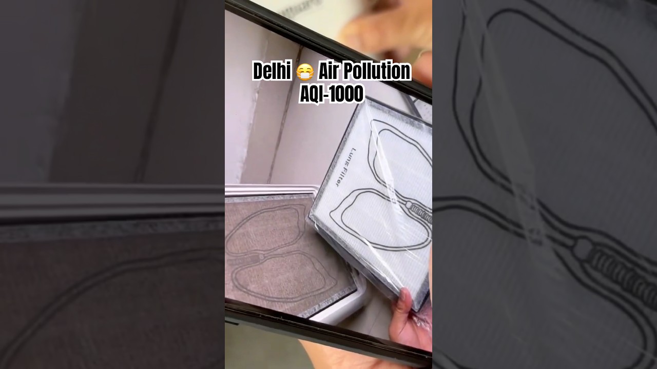 Delhi Air Pollution AQI-1000 😷 puncha #airpollution #delhipollution #aqi #delhi #ytshorts #youtube