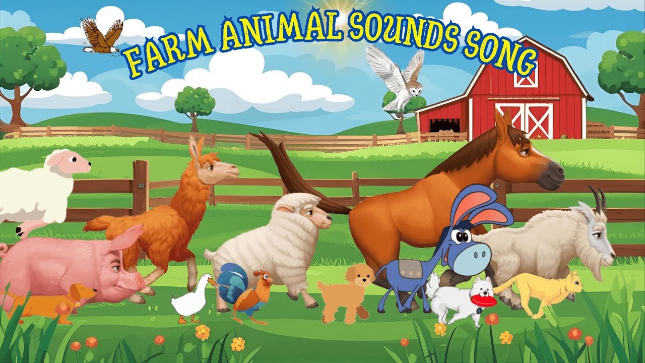 Farm Animal Sounds Song 🐄🐥 | 25 Fun Noises for Kids | ZumiZoo TV