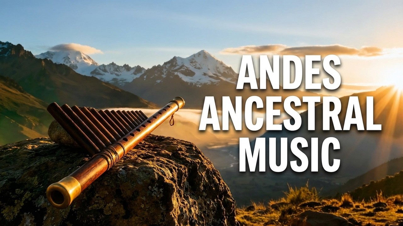 🎶 Andes Mountains Ancestral Music | Relaxing Andean Pan Flute (Zampoña) & Quena + Flute & Guitar
