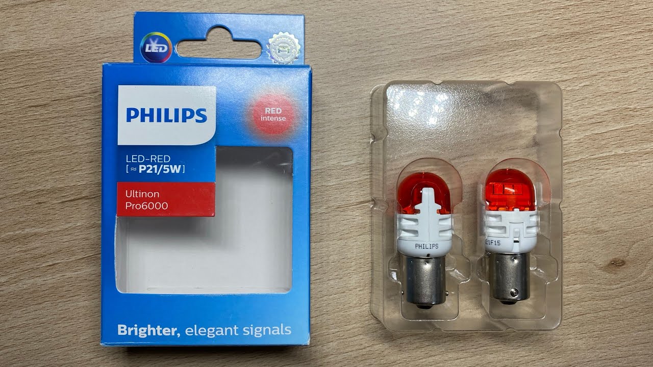 Светодиодные лампы P21/5W Philips Ultinon Pro6000 SI 11499RU60X2