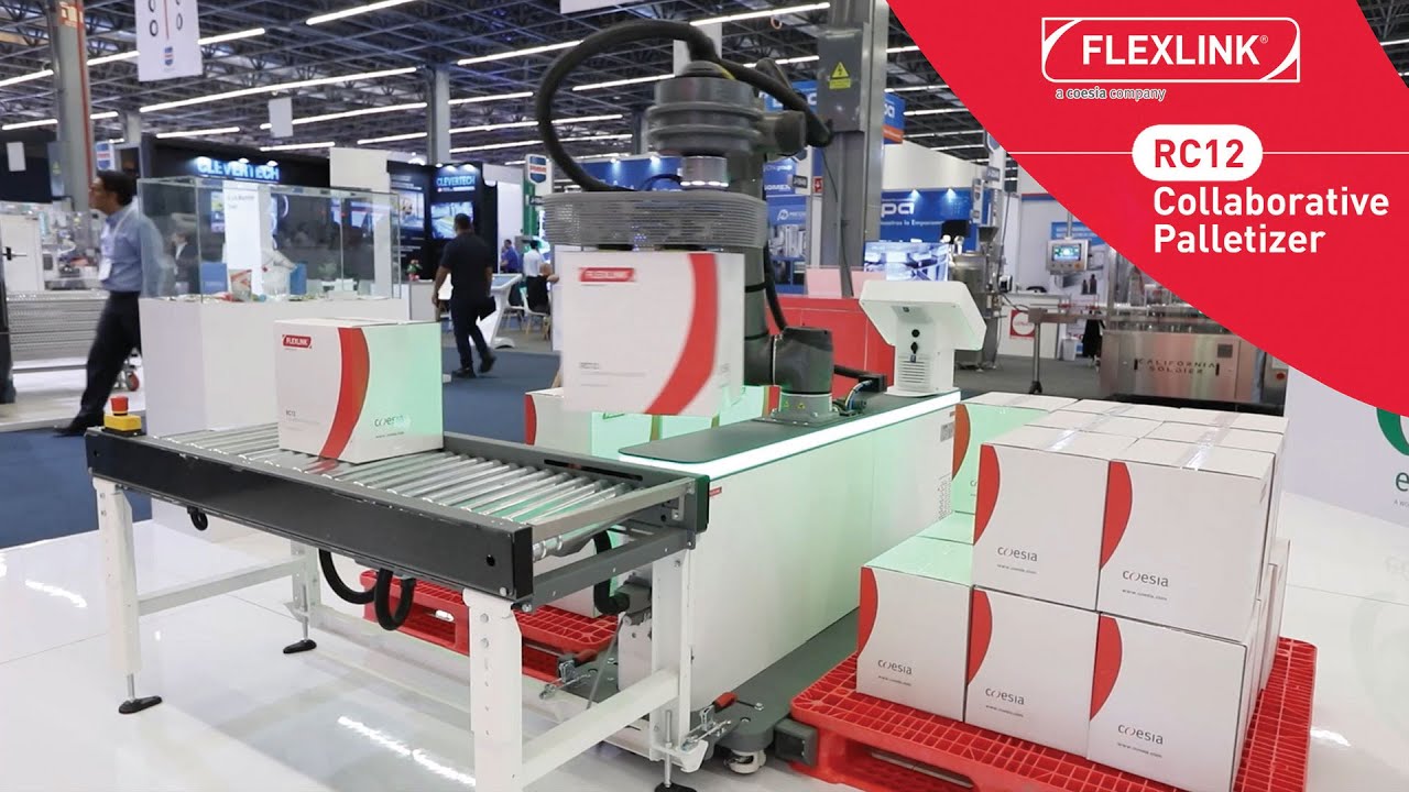 El RC12 de FLEXLINK, compa&ntilde;&iacute;a del grupo COESIA, es un paletizador colaborativo compacto y eficiente