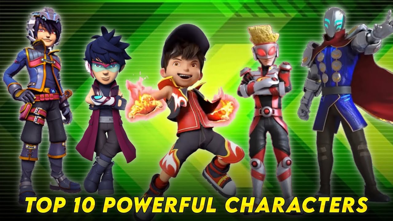 🔥Top 10 Powerful Characters in Boboiboy | Explain in Hindi
