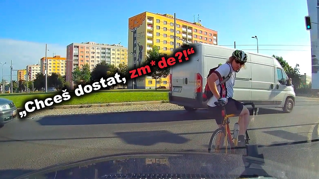 Nejhor&scaron;&iacute; Če&scaron;t&iacute; Cyklisti na Silnic&iacute;ch Zachycen&iacute; na Kameru #2
