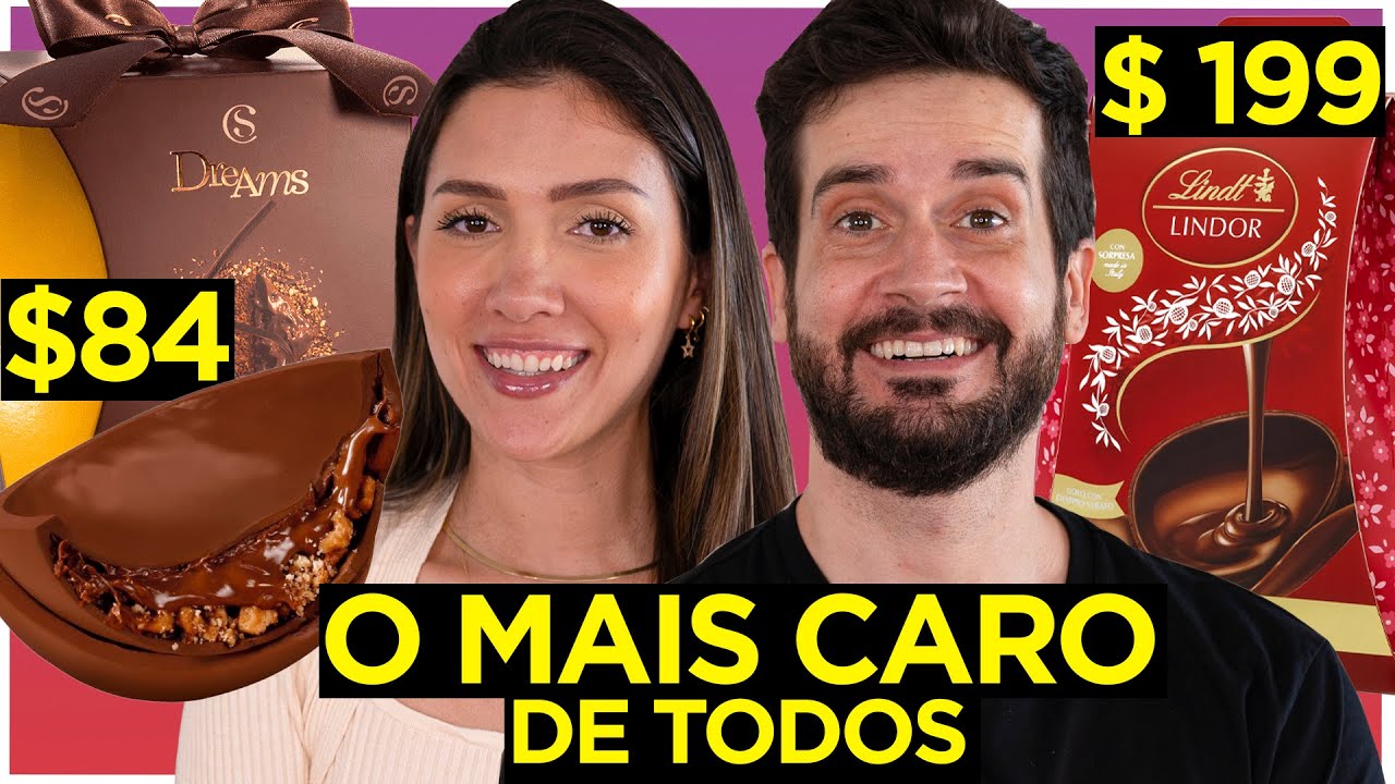 PROVANDO OVOS de PÁSCOA RECHEADOS | + CAROS que já COMEMOS LINDT, CACAU SHOW | OVO DO POVO 2022 #9