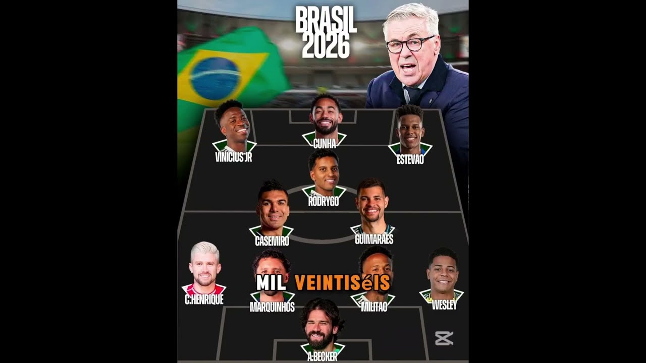 🇧🇷 Confirmado: Estos son los 18 intocables de Brasil para 2026