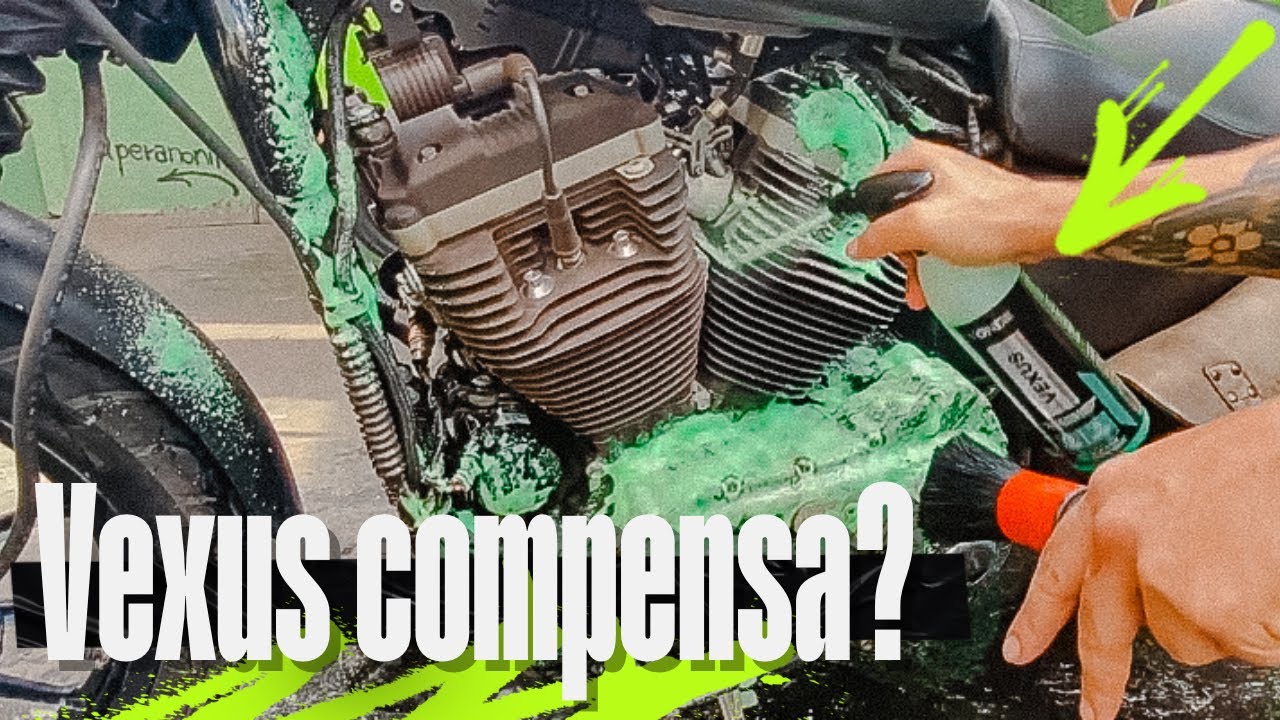VEXUS DA VONIXX LIMPANDO MOTOR PRETO DE HARLEY, MANCHOU?!😱