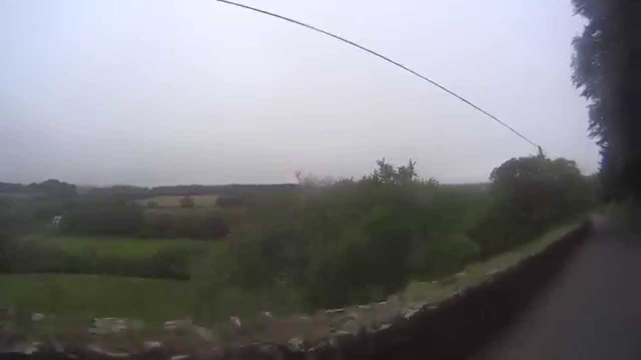 Driving across Exmoor from South Molton heading to Simonsbath Somerset Sony Action Cam HDR-AS30V