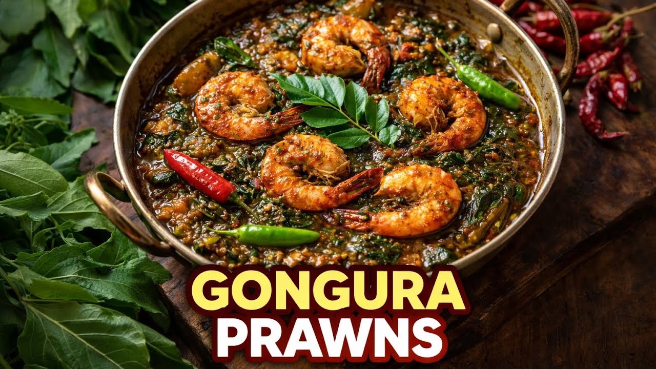 గోంగూర రోయ్యలు అంటే ఇదే అసలైన రుచి 😍Authentic Andhra Gongura Royyalu Recipe | Spicy | Telugu Style.