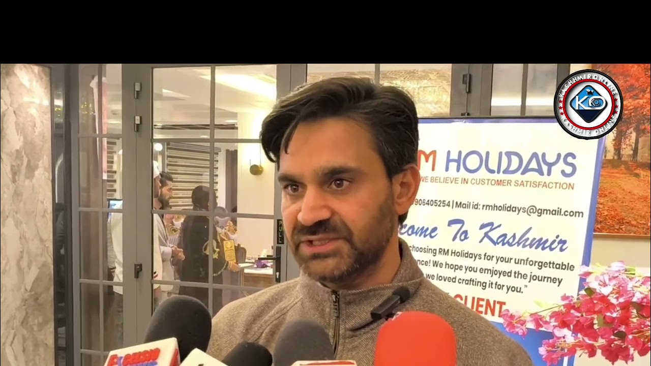 MLA  pulwama Waheed parra talking on promotion of tourism and demolish drive in jammu and kashmir