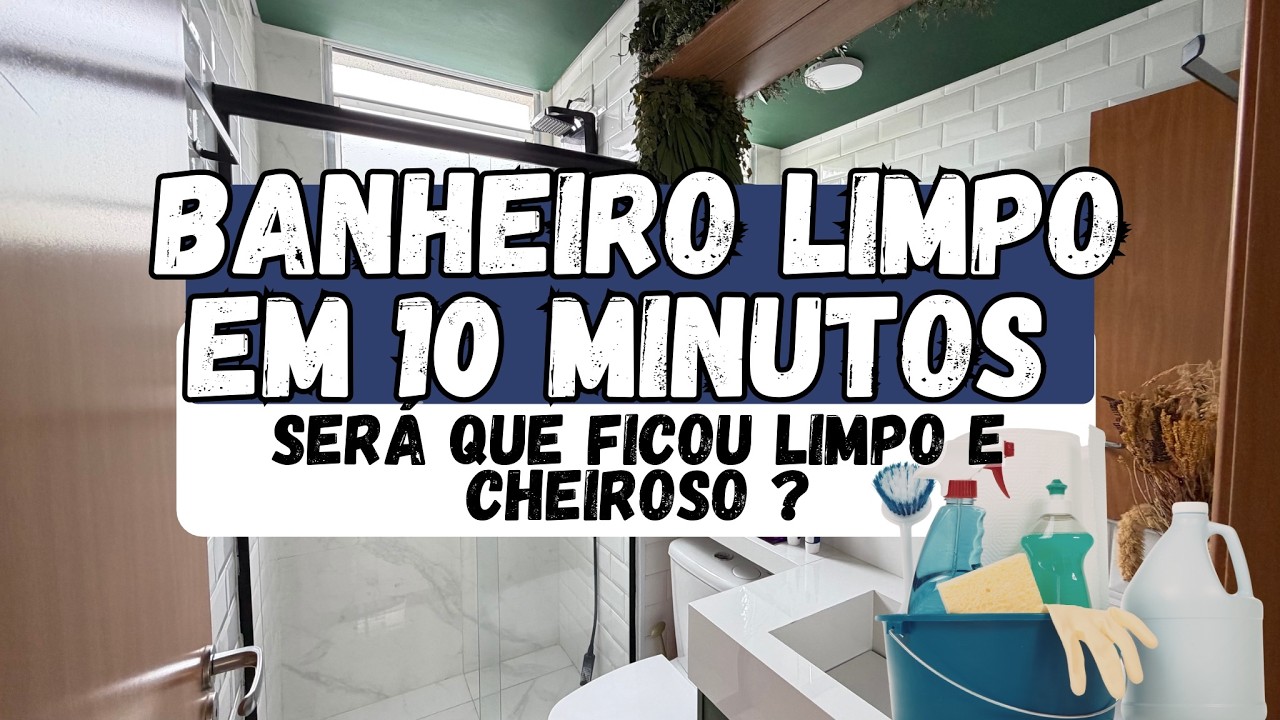 O TRUQUE QUE NINGUÉM CONTA: Banheiro limpo em 10 minutos e sem água. SUPER FÁCIL, RAPIDO E PRÁTICO
