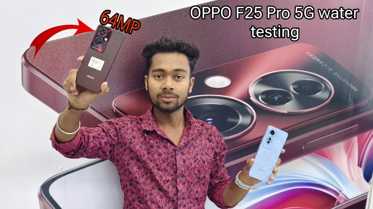OPPO F25 Pro 5G waterproof testing  & 64MP camera testing 📸 4K Ultra Clear Video  ⚡