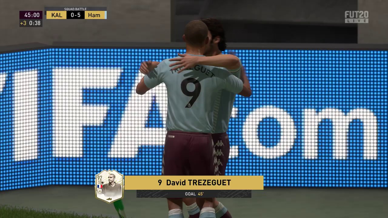 FUT 20 Scoring a volley goal with David Trezeguet
