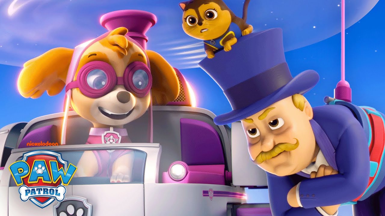 Skye Rescues Mayor Humdinger & Finds Treasure! 🌟 w/ PAW Patrol Chase & Marshall | Shimmer and Shine