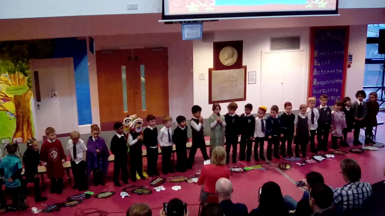 Primary 1.2 assembly at Mearns Primary School