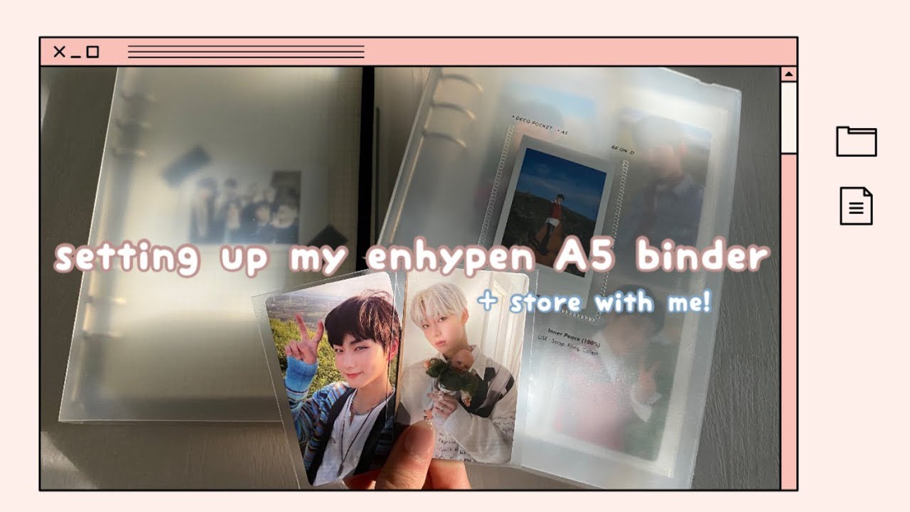 ✧ enhypen A5 binder collection | store photocards with me ! 🍒 ✧