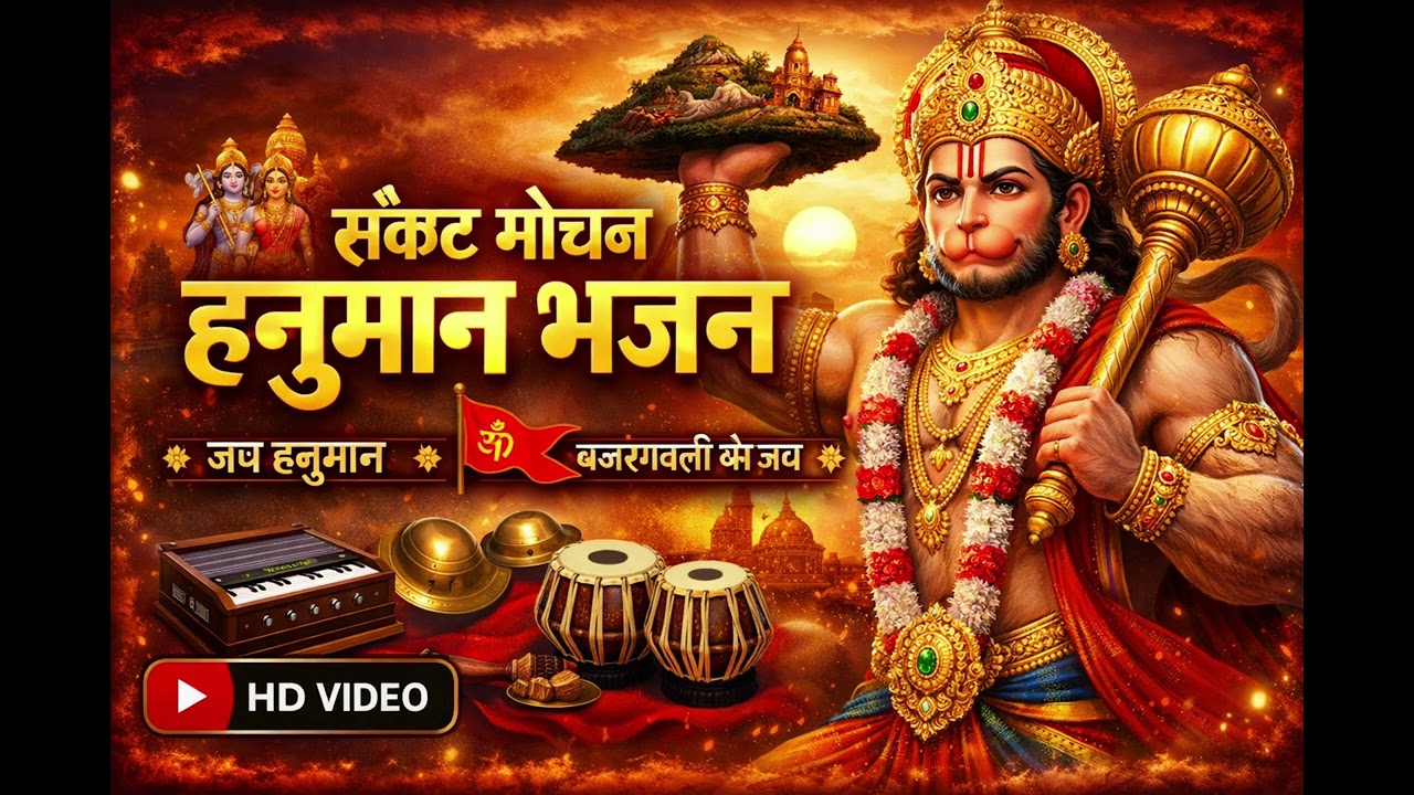 संकट मोचन हनुमान भजन | जय हनुमान ज्ञान गुन सागर | Powerful Hanuman Bhajan 2026
