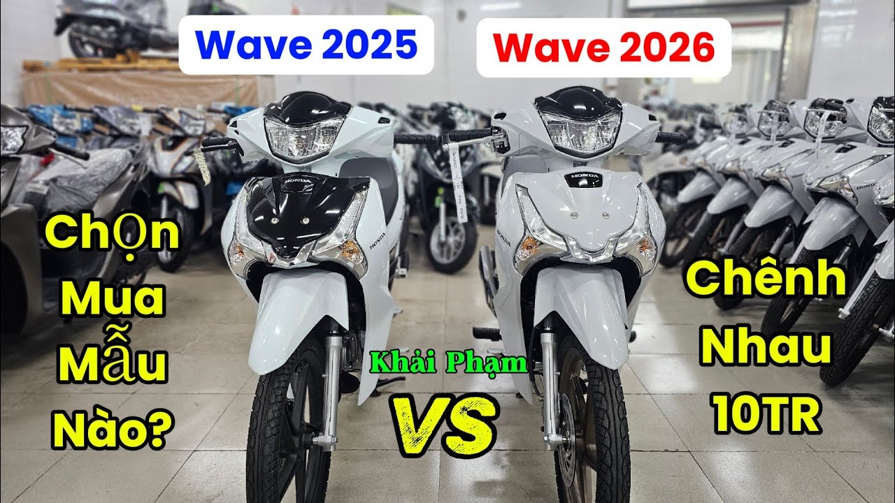 So s&aacute;nh WAVE 125 2026 & WAVE 125i 2025: kh&aacute;c g&igrave; m&agrave; ch&ecirc;nh nhau 10tr? Khải Phạm #wave #125 #2026 #xe 