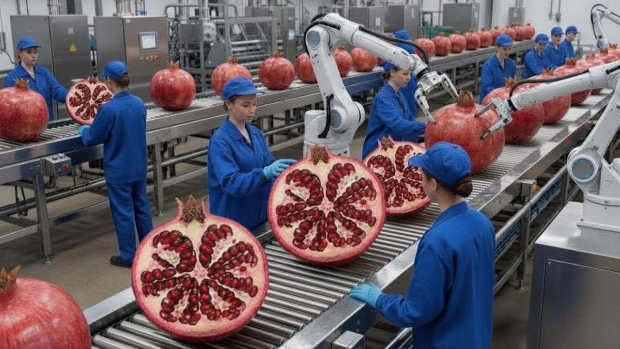 Inside The Beverage Factory: From Pomegranate to Premium Drinks (Full Process)