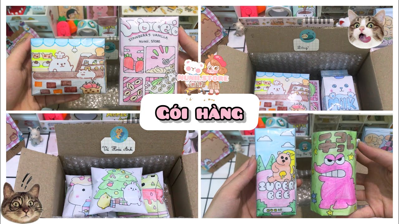Gói Hàng Squishy Giấy Cho Khách Tiếp Nè [ P34 ] - Nunii.Storee 💕 #packingorders #papersquishy #xh