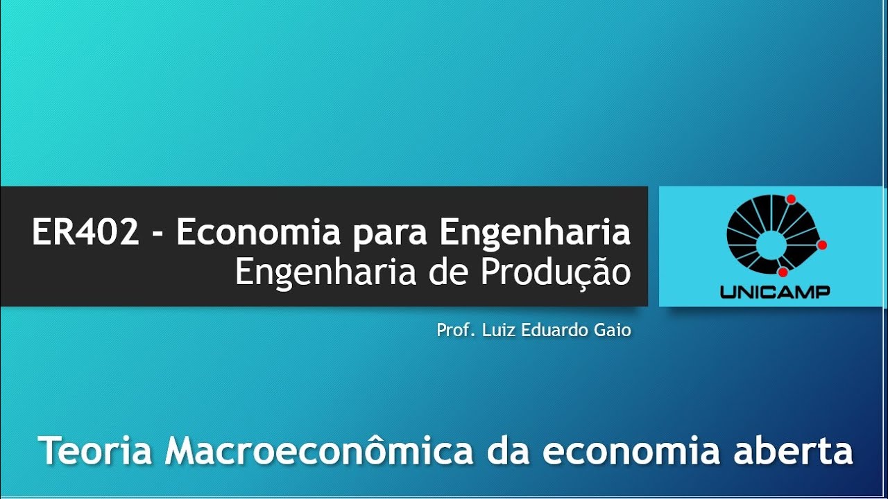 30. Teoria macroeconômica da economia aberta