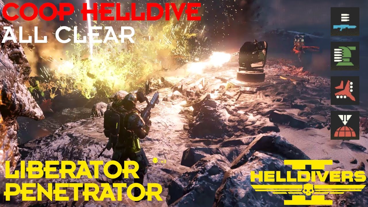 Helldivers 2 // Bug Penetrator - Terminid Coop Helldive - All Clear, No Deaths