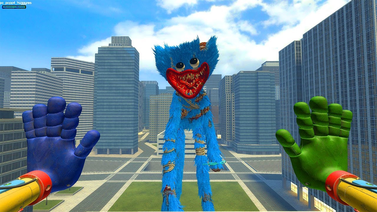SCARY HUGGY WUGGY FROM POPPY PLAYTIME TRACKS ME DOWN IN THE CITY! | GARRY’S MOD