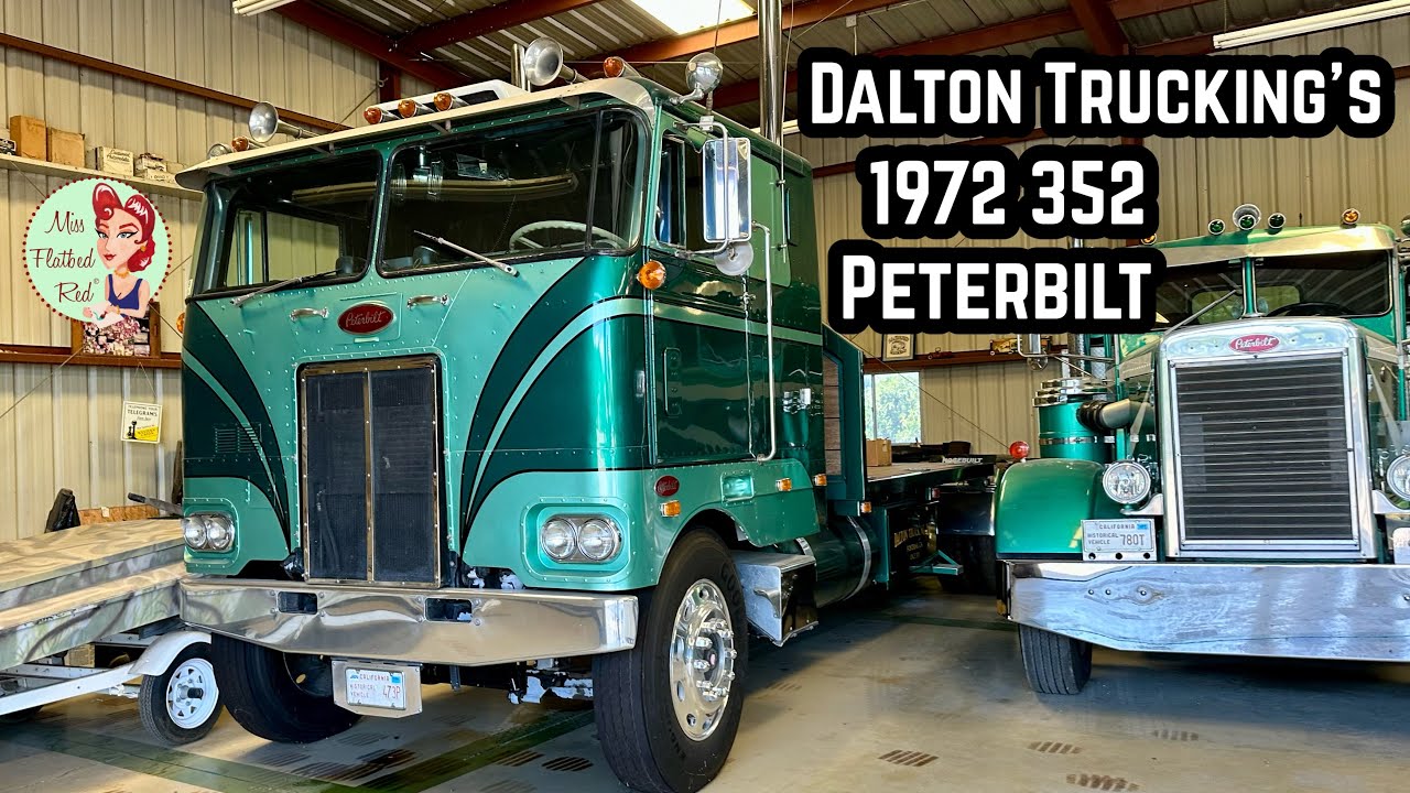 Dalton Trucking/the Klenske Family 1972 Peterbilt 352 cabover semi Truck Tour