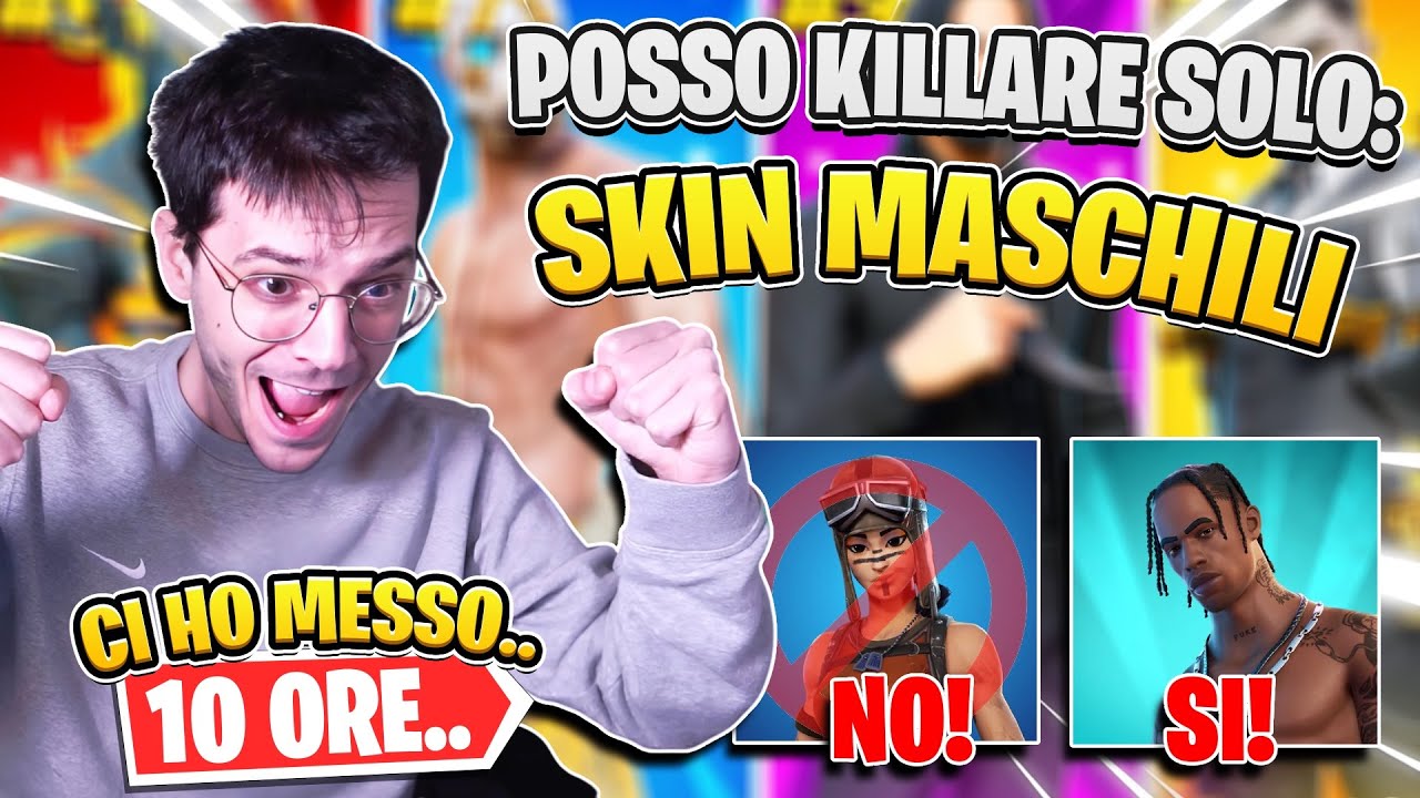 Posso KILLARE Solo SKIN MASCHILI [DIFFICILE]!! su Fortnite ITA #fortnite #fortniteita #smi_ii