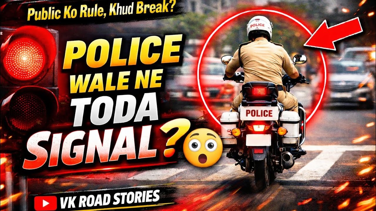 Ye Kya Kar Diya Police Ne! 🚦 Red Light Cross LIVE @vkroadstories #traffic #trafficpolice #signallost