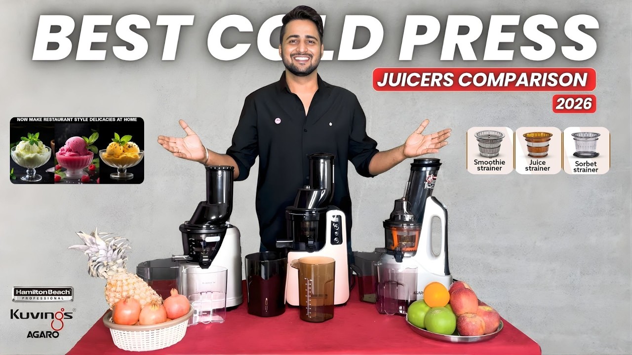 Top 3 Cold Press Juicer in India 2026🔥Kuvings vs Hamilton vs Agaro