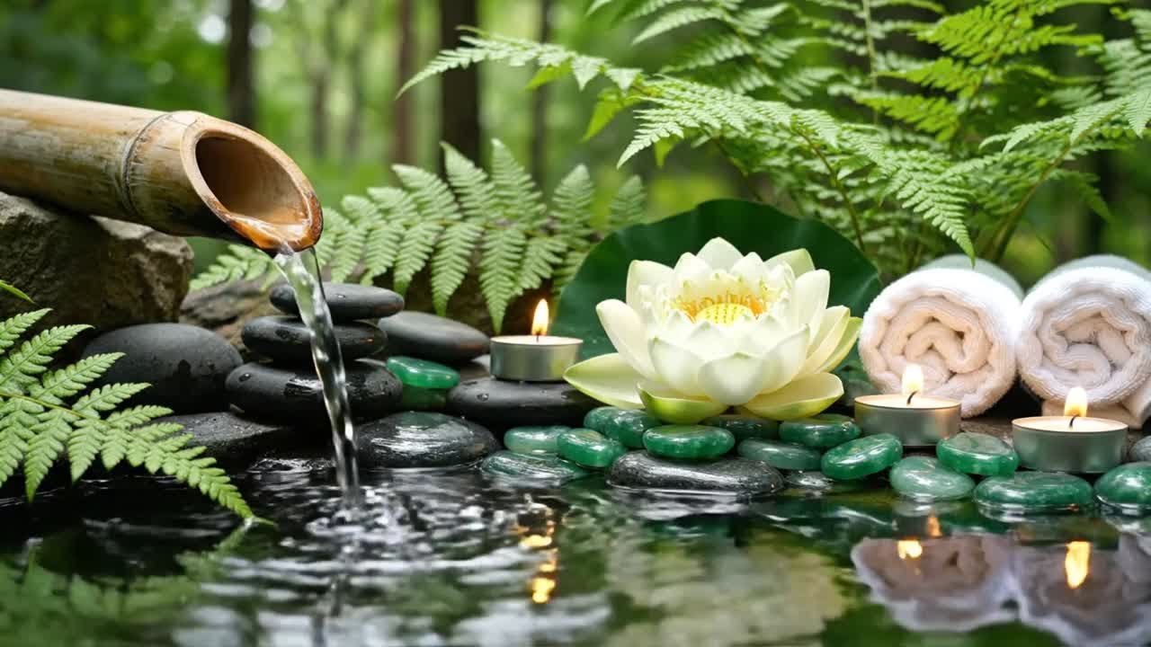 Relaxing Music for Healing + Water Sounds 🌿Deep Healing to Release Stress, Worry Emotional Fatigue