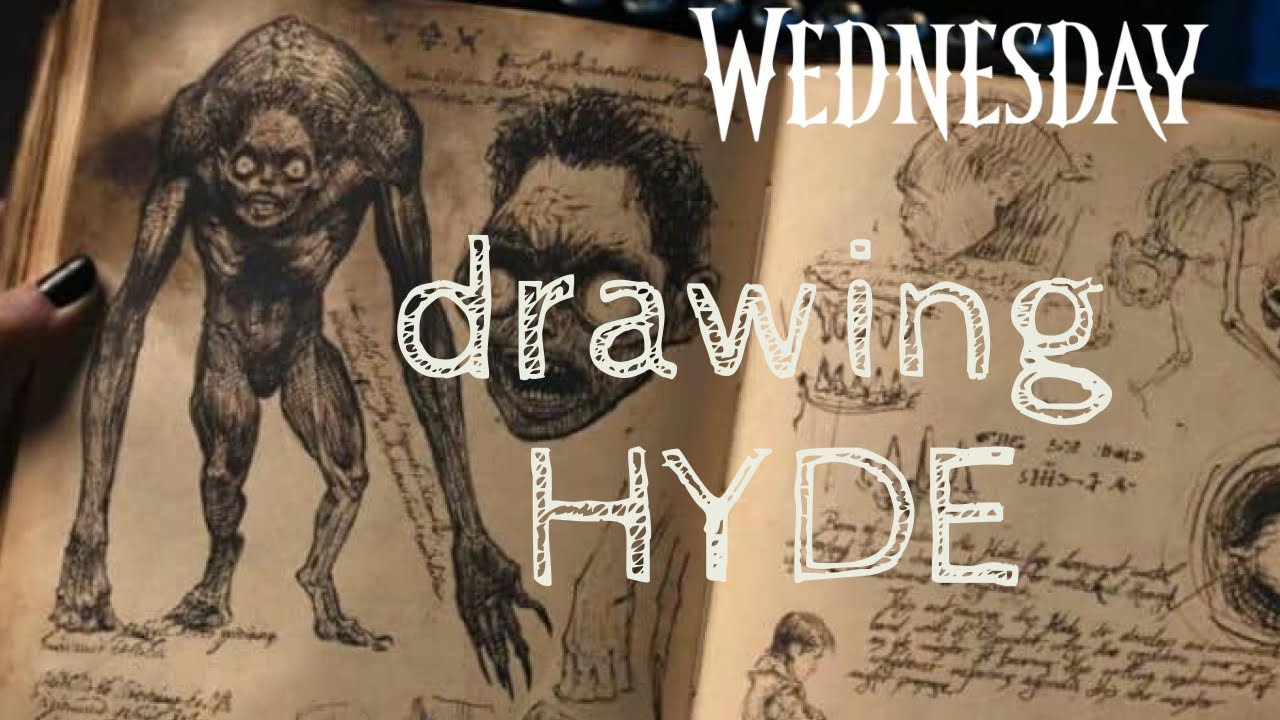Hyde from Wednesday | Drawing monster
