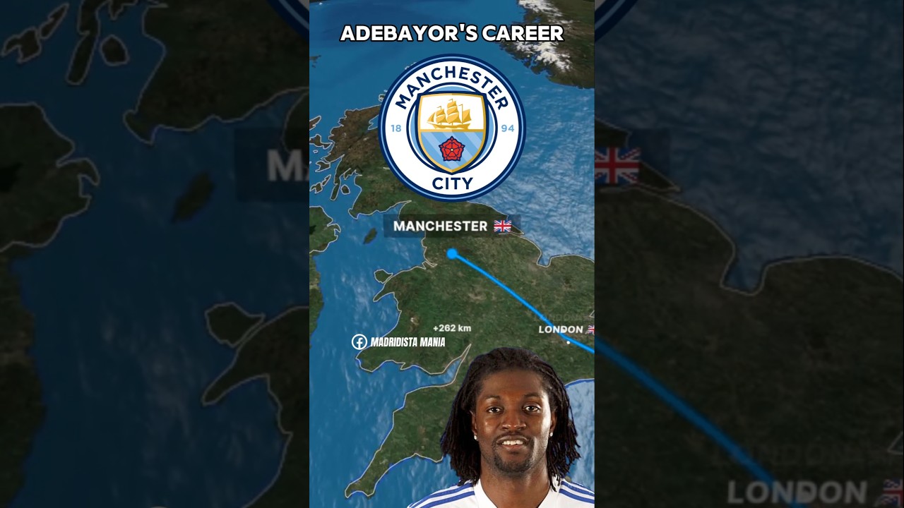 EMMANUEL ADEBAYOR'S CAREER 🏴󠁧󠁢󠁥󠁮󠁧󠁿 🇪🇸 🇹🇷 #madridistamania #realmadrid #arsenal ⚽️