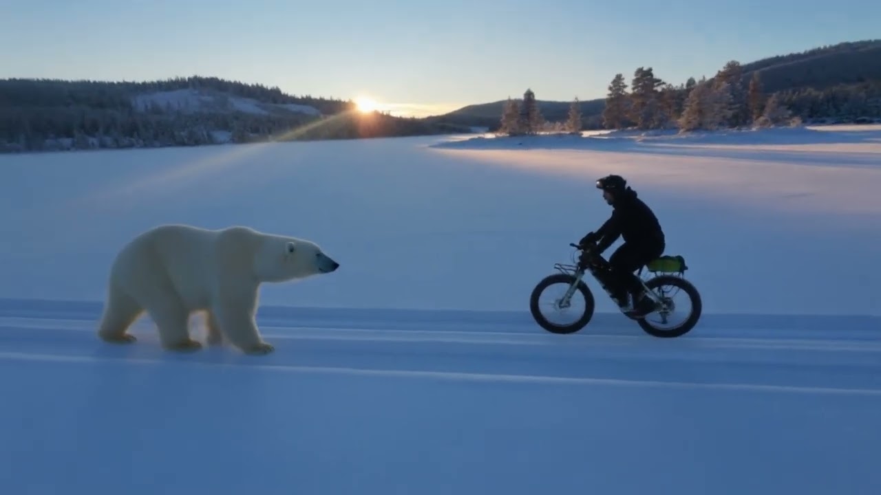 Polar Bear Fun In Norway