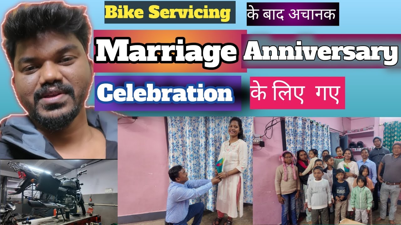 #vlog13 |marriage anniversary| Bike Servicing| chaibasa people| Ho vlog | up vlog|