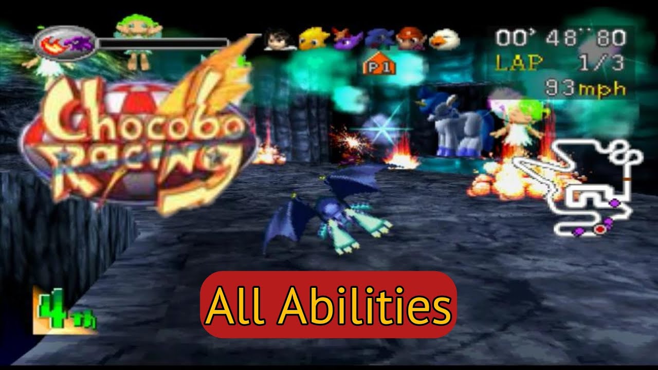 Chocobo Racing PS1 - All Abilities