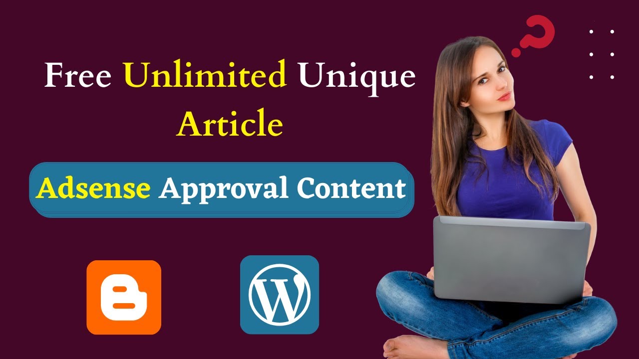 Best Free Unique Article Generator || Adsense Approval Content || Blogger or WordPress