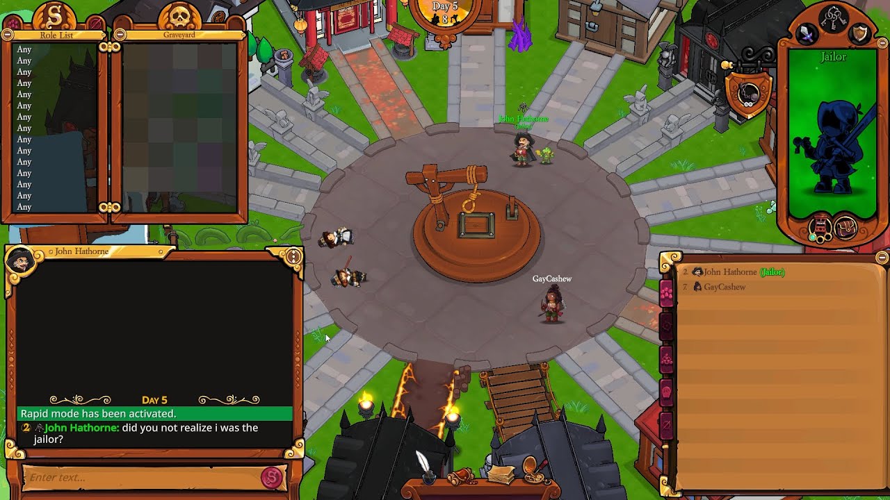 When you're the Jailor in a 1v1...