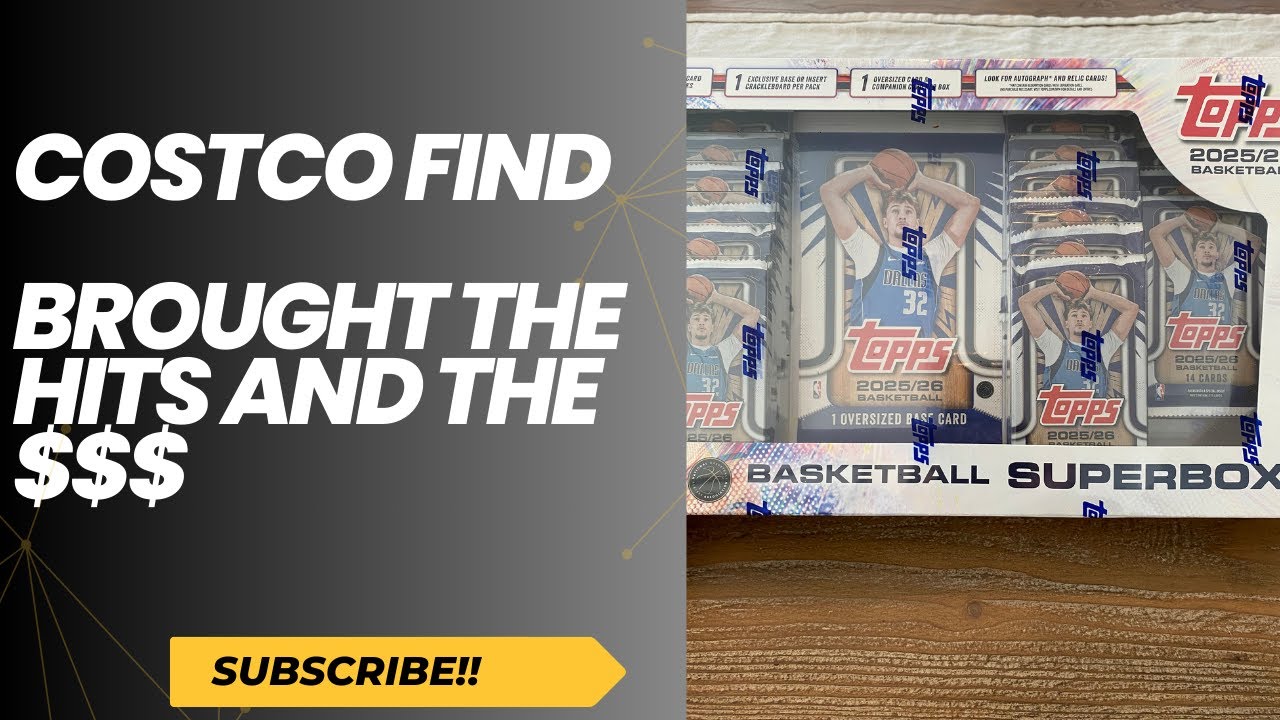 Is the Costco Topps 2025/26 Super Box Worth It? Full Rip + Big Card Hits! 🔥🔥🔥