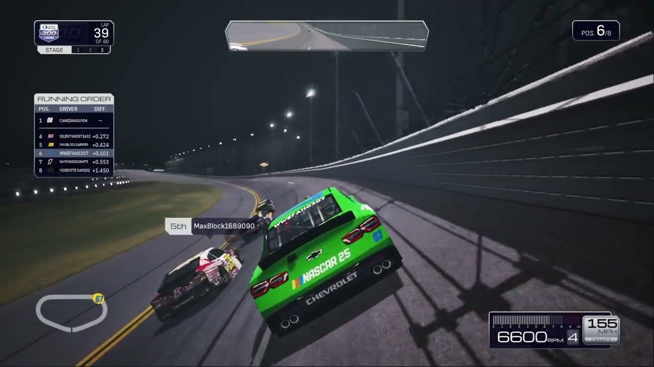 My league race at Daytona gaming nascar25 o'reilly's auto parts 