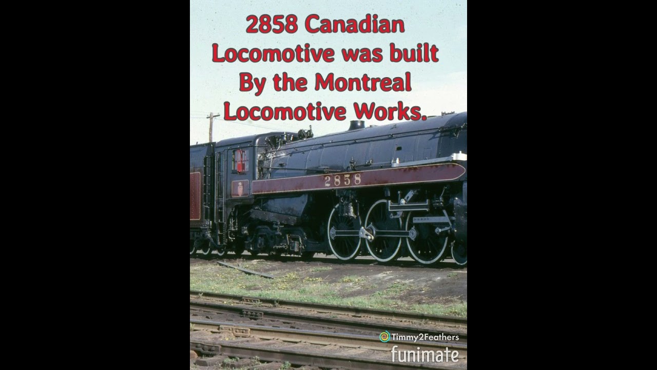Facts about 2858 Canadian Locomotive #trains #trainshorts #trainfacts