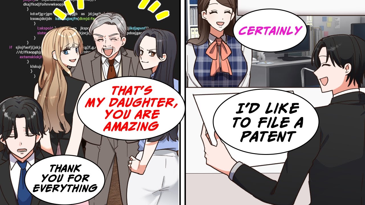 [Manga Dub] CEO's Daughters stole My work and got promoted, but I patented it ...!? [RomCom]