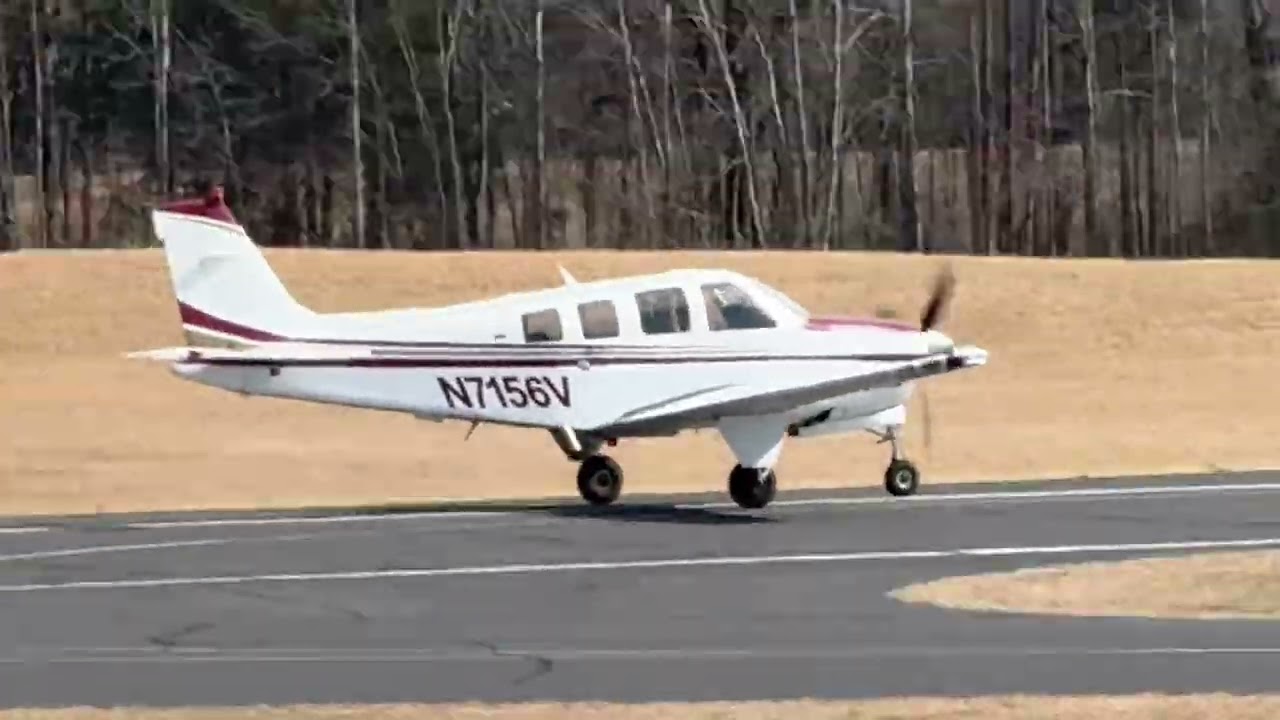 Bonanza G36 taking off
